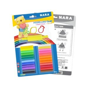صلصال تشكيل نارا - 24 لون ساطع - 300 غرام
