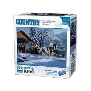 بازل 1000 قطعة: ذكريات شتوية (Country - Treasured Memories)