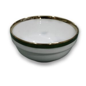 طبق المكسرات/التغميس 'أخضر ملكي وذهبي'(6قطع)