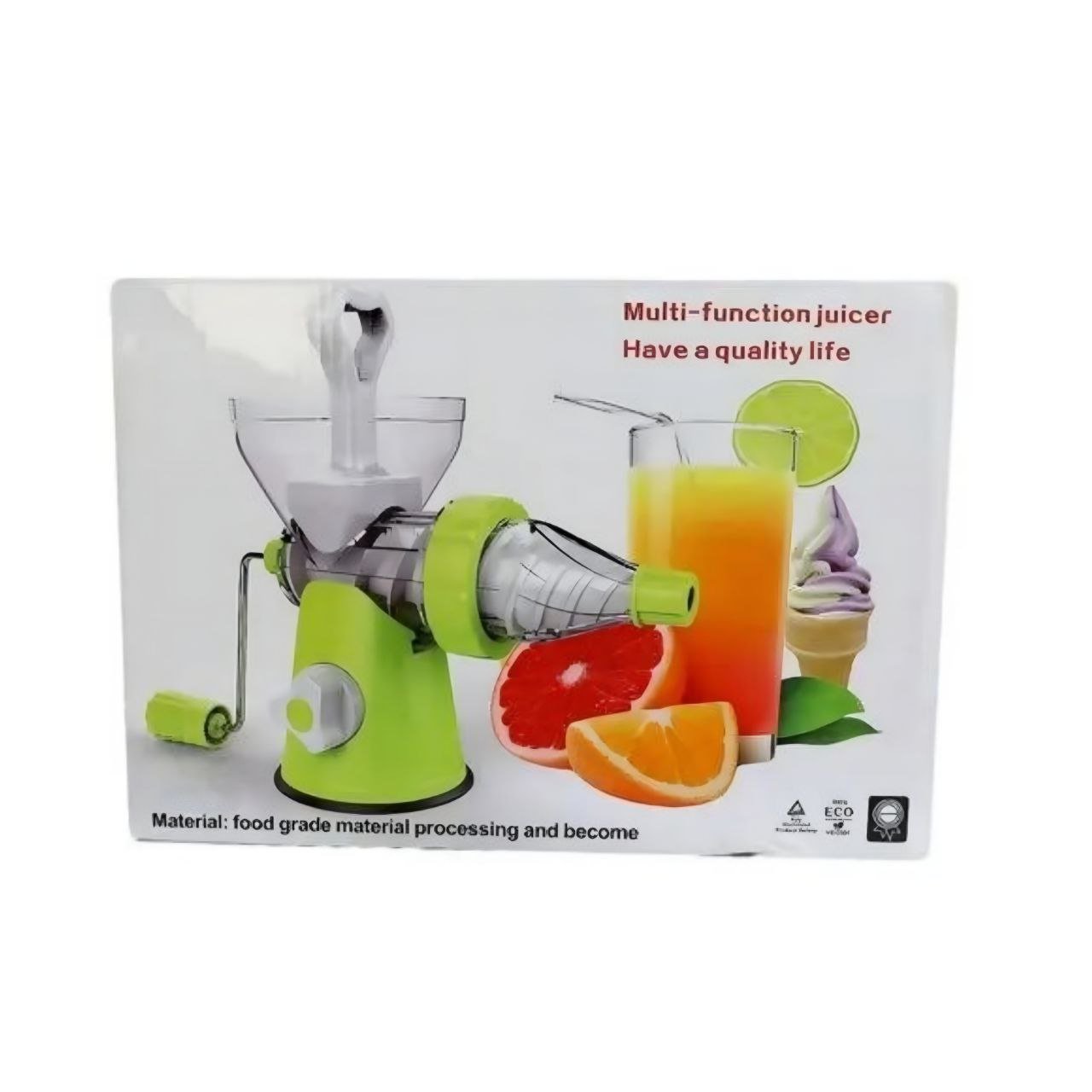 عصارة متعددة الوظائف يدوية (لون أخضر)
