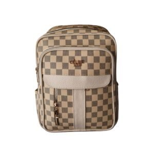 شنطة ظهر "Celine" بنقشة الكروهات (بيج)