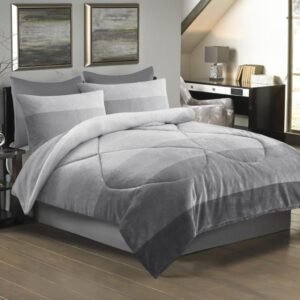 لحاف "أطياف الرمادي الهادئ" (مفرد)