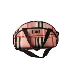 حقيبة سفر ورياضة بنقشة الكاروهات