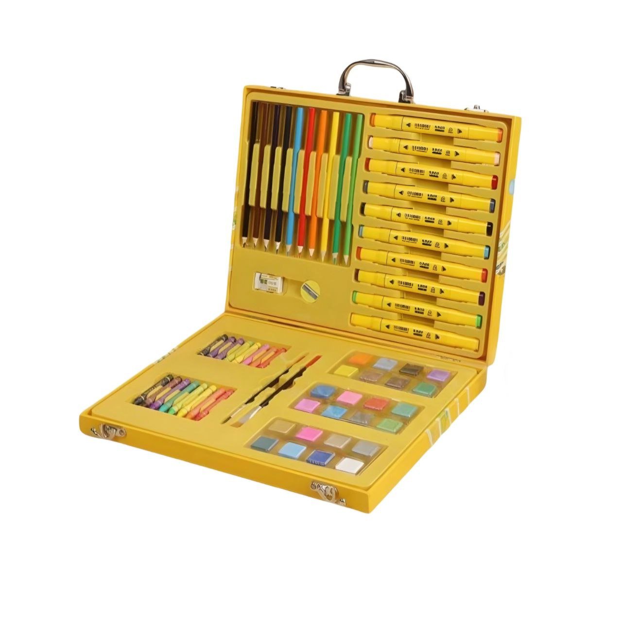 حقيبة أدوات الرسم والتلوين الفنية للأطفال (G.DUCK KIDS) - 68 قطعة - الصورة 3