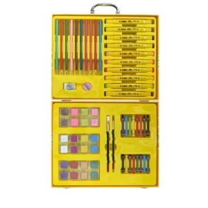 حقيبة أدوات الرسم والتلوين الفنية للأطفال (G.DUCK KIDS) - 68 قطعة