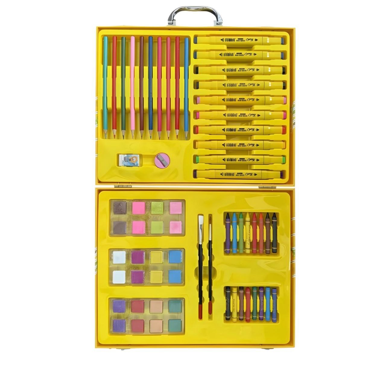 حقيبة أدوات الرسم والتلوين الفنية للأطفال (G.DUCK KIDS) - 68 قطعة - الصورة 2