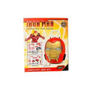 حقيبة أدوات لعب آيرون مان التفاعلية - تصميم خوذة 3 في 1