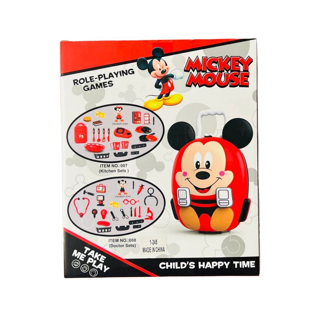 حقيبة لعب الأدوار المتحولة على شكل ميكي ماوس (Mickey Mouse) - الصورة 2