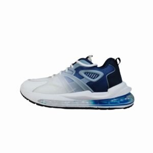 حذاء رياضي (أبيض وأزرق مع نعل هوائي)