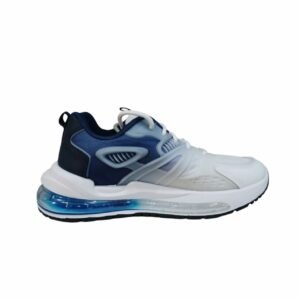 حذاء رياضي (أبيض وأزرق مع نعل هوائي)