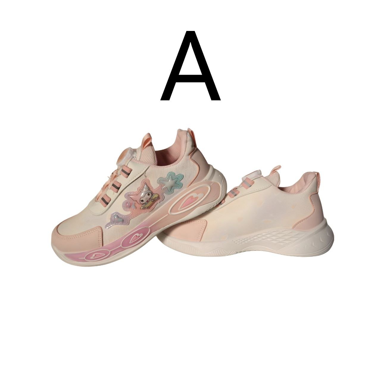 حذاء دريم رانر (Dream Runner) الوردي الفاتح - إغلاق سحري