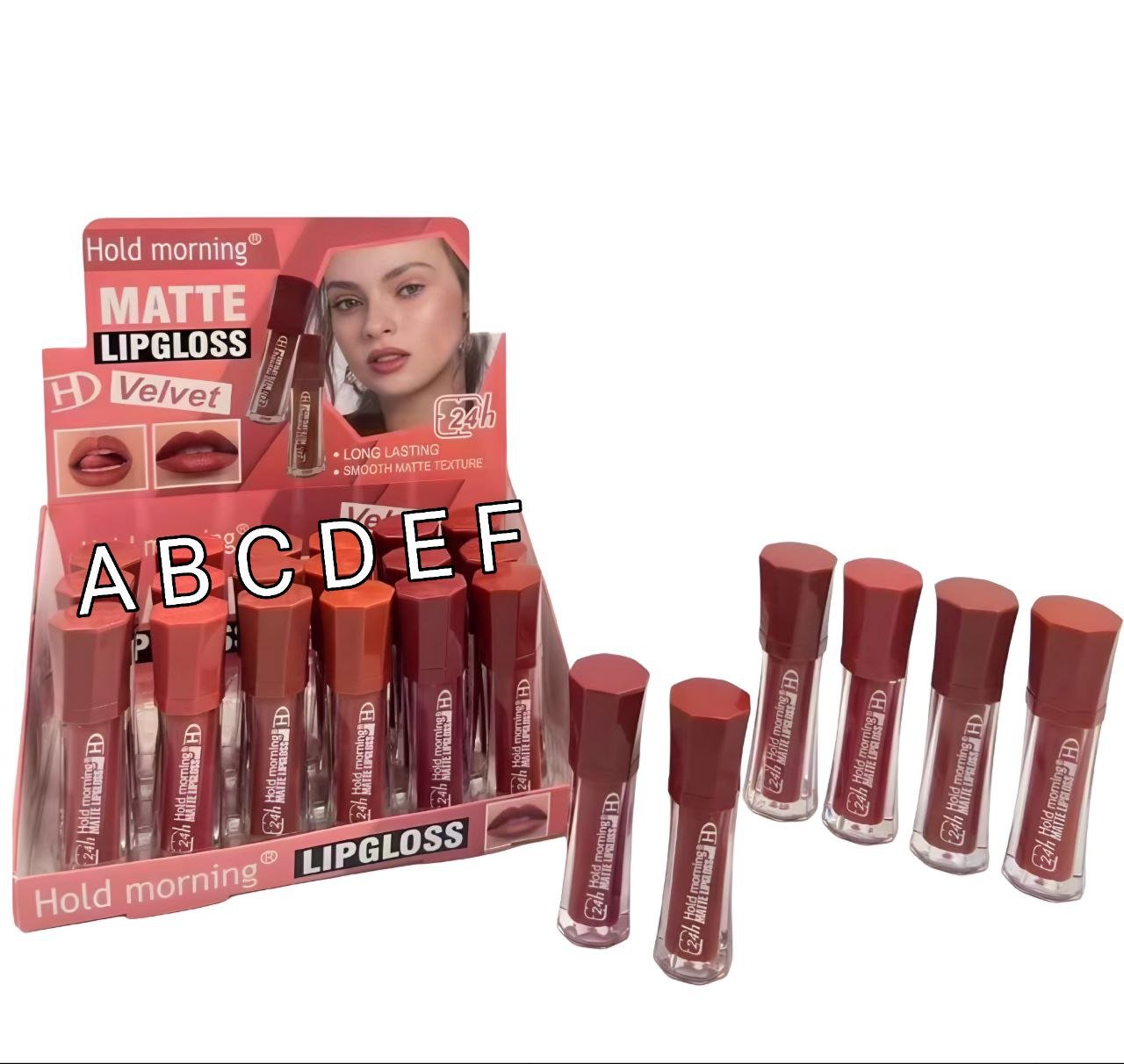 ملمّع الشفاه مات ڤيلڤت Hold Morning (ثبات 24 ساعة).