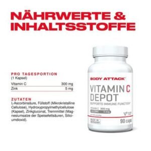 Body Attack Vitamin C Depot + Zinc