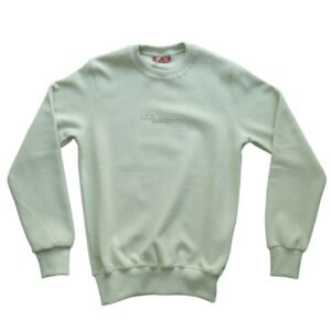 سويت شيرت أسود كلاسيكي بشعار منسوج (Tonal)