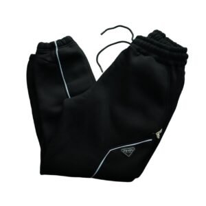 بنطال "Cozy Beige" الرياضي بخطوط متباينة