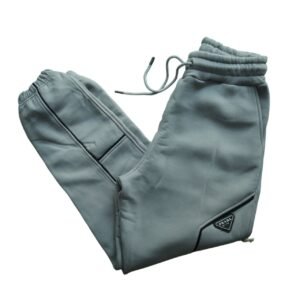 بنطال "Cozy Beige" الرياضي بخطوط متباينة