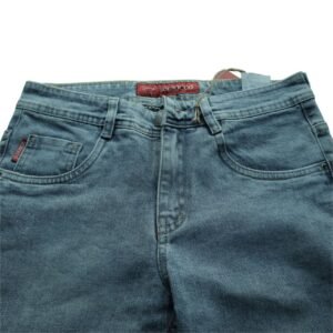 جينز "Classic Slim-Fit" بغسيل أزرق فاتح