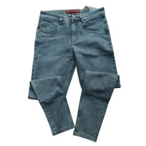 جينز "Classic Slim-Fit" بغسيل أزرق فاتح